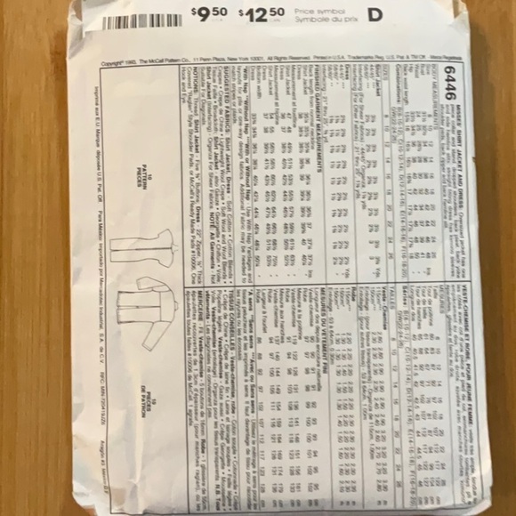 McCall’s 6446 Easy Sewing Pattern Misses’ Shirt Jacket and Dress Size C … - Picture 4 of 7